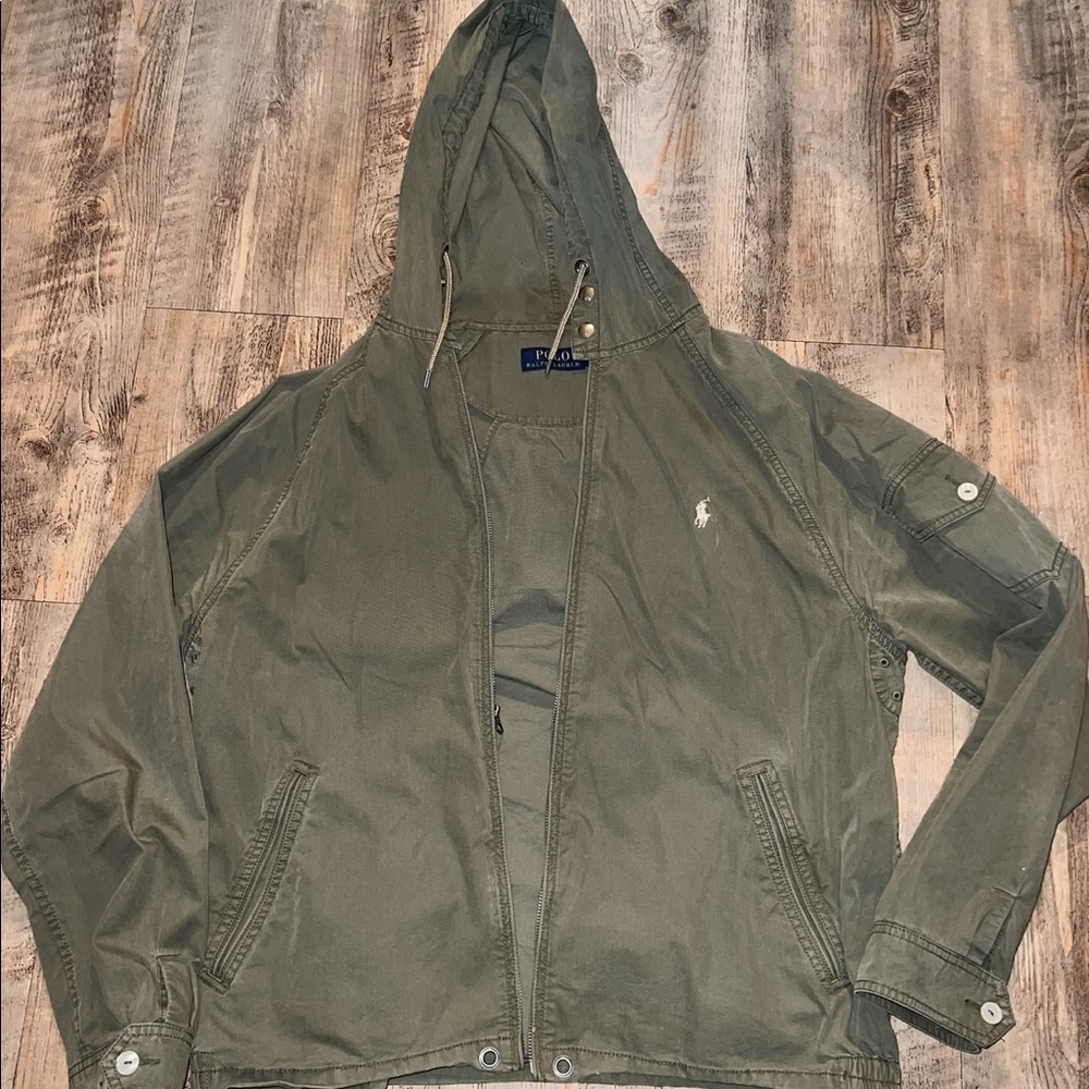 Olive Polo Jacket
